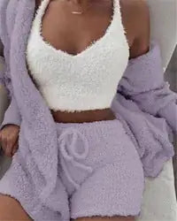 Womens Plush Pajamas