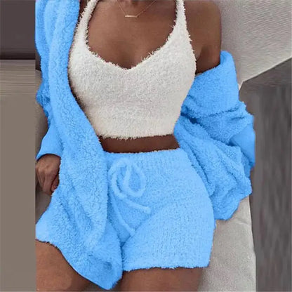 Womens Plush Pajamas